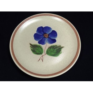 Assiette en gr&egrave;s Orchi&egrave;s moulin des Loups