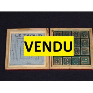 Petite boîte de jeu du Taquin vers 1900