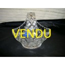 Petit panier en cristal de boh&ecirc;me