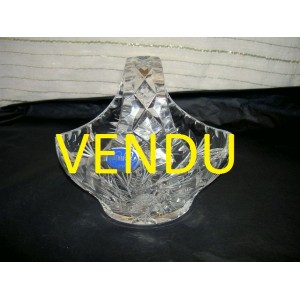 Small basket Bohemian crystal 