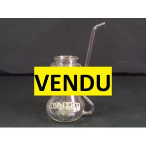 Pipe à whisky en verre soufflé