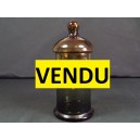 Pot à pharmacie en verre brun