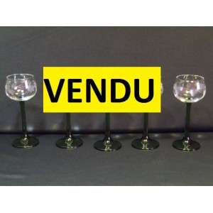 Series of 5 wine glasses Alsace / white wine