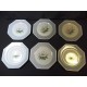 Series of 11 flat plates porcelain Limoges Royal