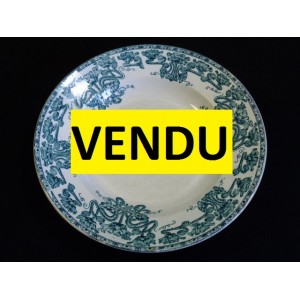 Assiette creuse en faïence Terre de Fer modèle Marsala 