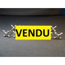 Set of 6 metal blade holders Ercuis silver