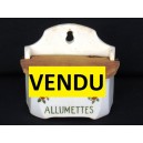 Boîte à allumettes en faïence vers 1930