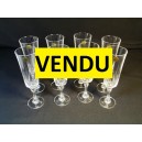 8 flutes of Arques model Auteuil