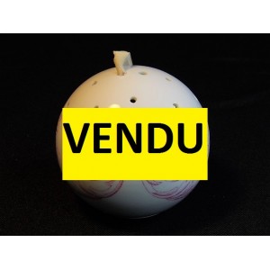 Boule "pot pourri" in porcelain of Paris to be suspended