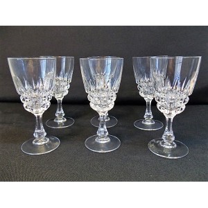 Set of 6 Port glasses in crystal of Arques old model