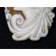 Seashell Cameo pendant brooch mounted on silver