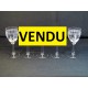 Series of 5 glasses in Porto Baccarat crystal late nineteenth