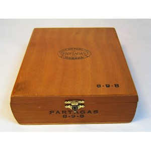 Boîte à cigare vintage en bois marque Partagas
