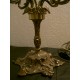 lampe candelabre en bronze patinée