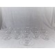 Série de 10 coupes à champagne en cristal signées Daum 