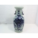 Ancient Chinese ceramic vase with celadon glaze