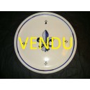 Plat fa&iuml;ence de Quimper sign&eacute; HB