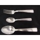 Ercuis art deco baptism cutlery