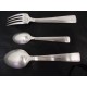 Ercuis art deco baptism cutlery