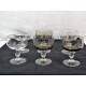 Series of 6 vintage 70's champagne glasses