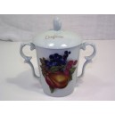 Limoges porcelain covered jam jar