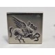 Pair of silver cufflinks with Pegasus decor