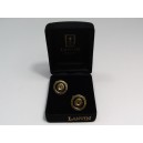 Pair of Lanvin-branded gold-plated cufflinks