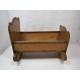 Old rocking wooden doll's cradle