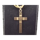 Old religious cross pendant in gold plated