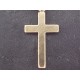 Pendentif ancien croix religieuse en plaqué or