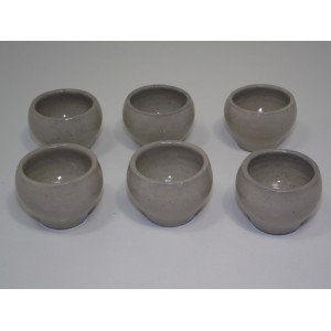 Set of 6 small professional Burgundy snail ramekins