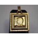 Pendentif/médaille religieuse figurant la Sainte Vierge par Jean Augis