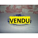 Assiette plate fa&iuml;ence Digoin-Sarreguemines mod&egrave;le Educ