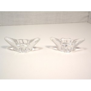Pair of Sèvres crystal salt cellars