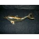 décapsuleur en laiton en forme de dauphin