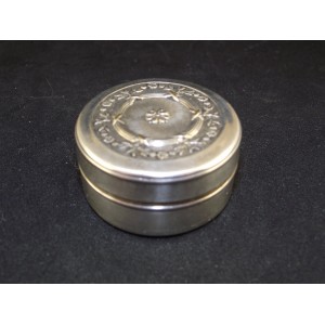 Silver metal pill box