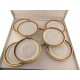8 Limoges porcelain dessert plates by Chastagner