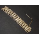Bracelet ancien en argent filigrane travail ethnique
