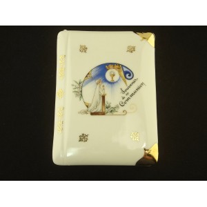 Limoges porcelain candy box communion souvenir