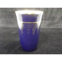 Vase ancien Camille Tharaud Limoges bleu de four/cobalt décor doré