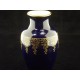 Antique baluster vase Camille Tharaud Limoges oven blue/cobalt gold decoration