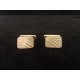 Paire de boutons de manchette vintage plaqué or Murat