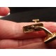 Paire de boutons de manchette vintage plaqué or Murat