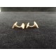 Paire de boutons de manchette vintage plaqué or Murat