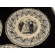 Jules Vieillard Bordeaux série de 7 assiettes parlantes les beaux jours de la vie