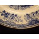 Assiette faïence Louis Lebeuf Montereau décor scène de la vie chinoise