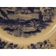 Assiette faïence Louis Lebeuf Montereau décor scène de la vie chinoise