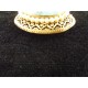 Broche ancienne métal doré pomponne perles