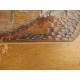 Pont de Garabit carved wooden painting signed CLEAL