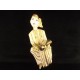 Ensemble de 4 sculptures sur bois de musiciens art populaire Thaïland ou Birmanie